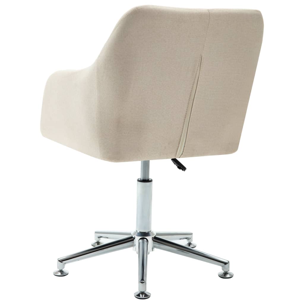 Swivel Dining Chair Cream Fabric - Newstart Furniture