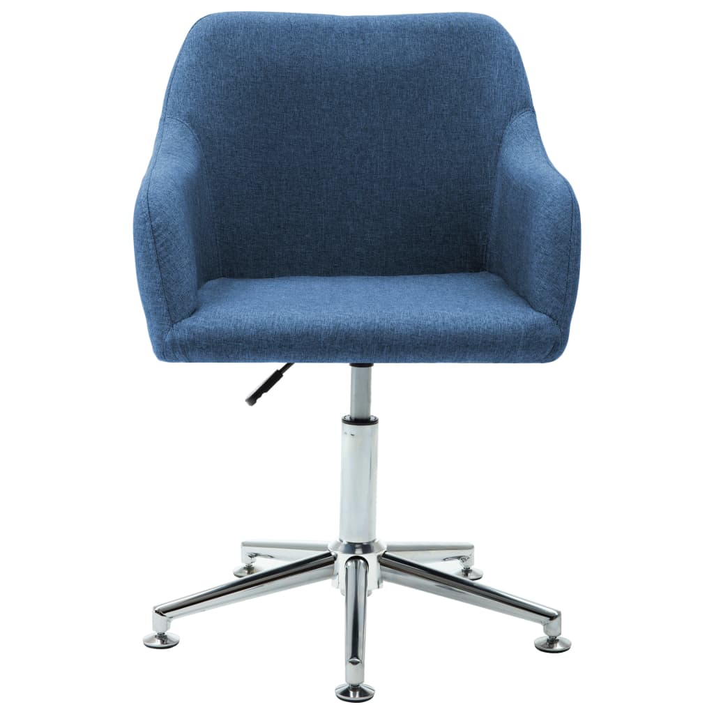 Swivel Dining Chair Blue Fabric - Newstart Furniture