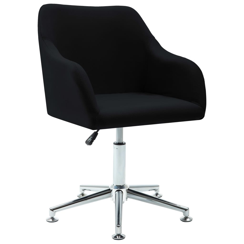 Swivel Dining Chair Black Fabric - Newstart Furniture