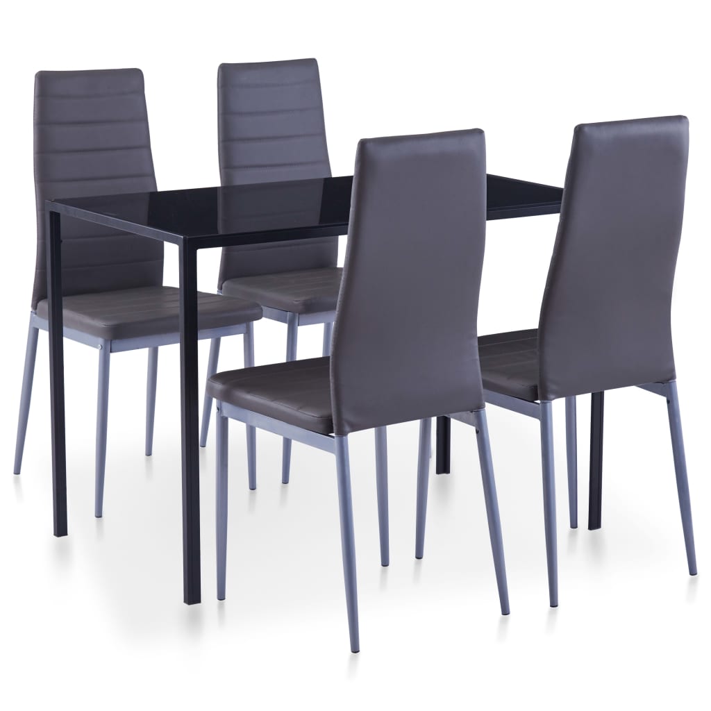 Five Piece Dining Set Grey - Newstart Furniture