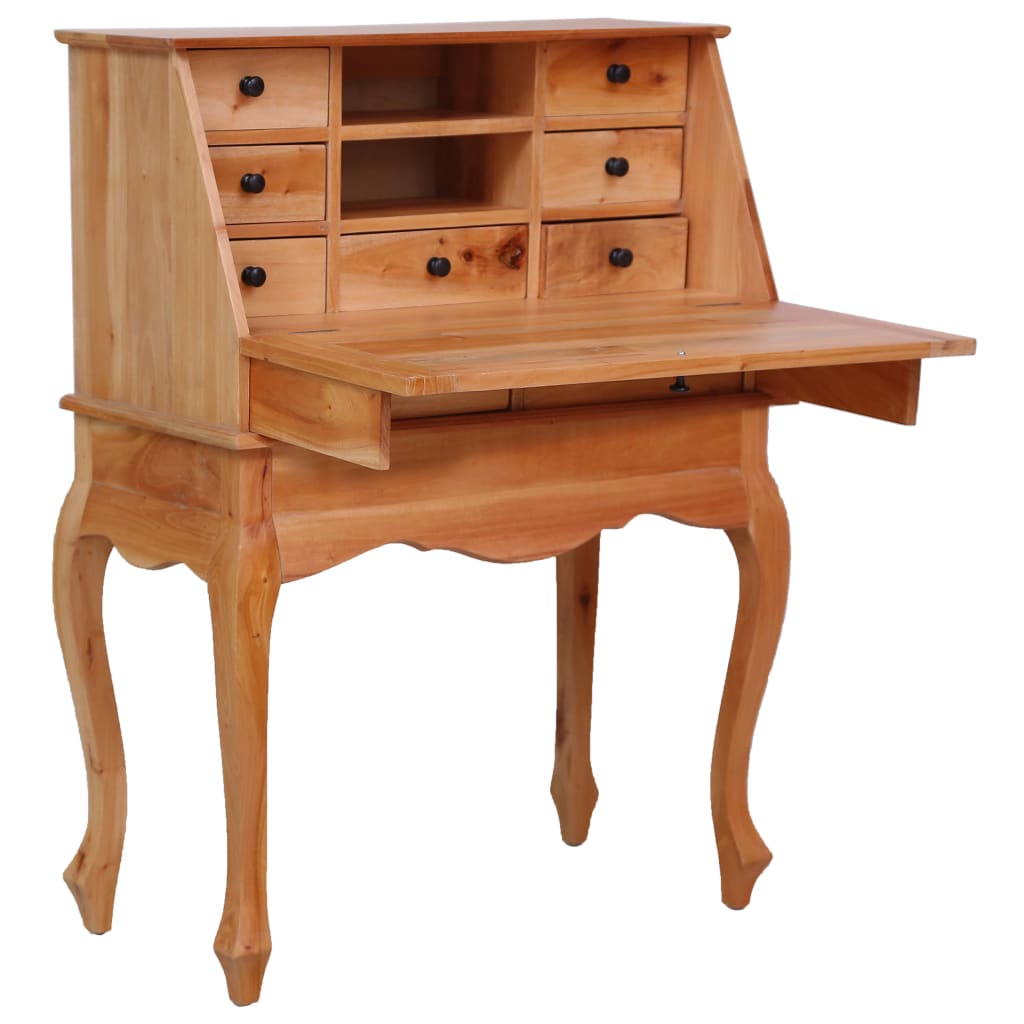 Secretary Desk 78x42x103 cm Solid Mahogany Wood - Newstart Furniture