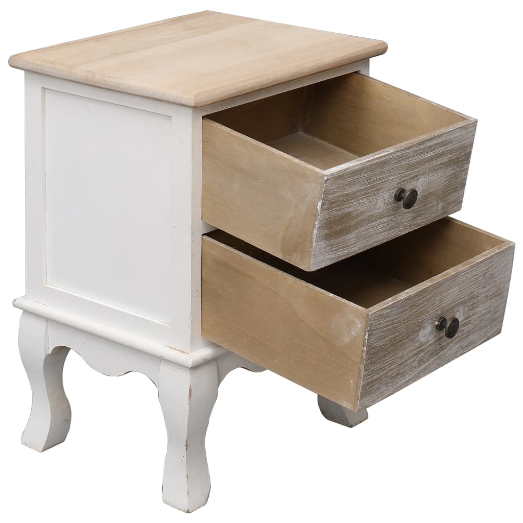 Bedside Cabinets 2 pcs 35x30x50 cm Paulownia Wood - Newstart Furniture