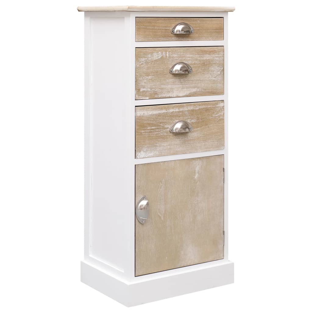Side Cabinet 38x28x86 cm Paulownia Wood - Newstart Furniture
