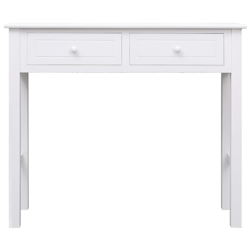 Console Table White 90x30x77 cm Wood - Newstart Furniture
