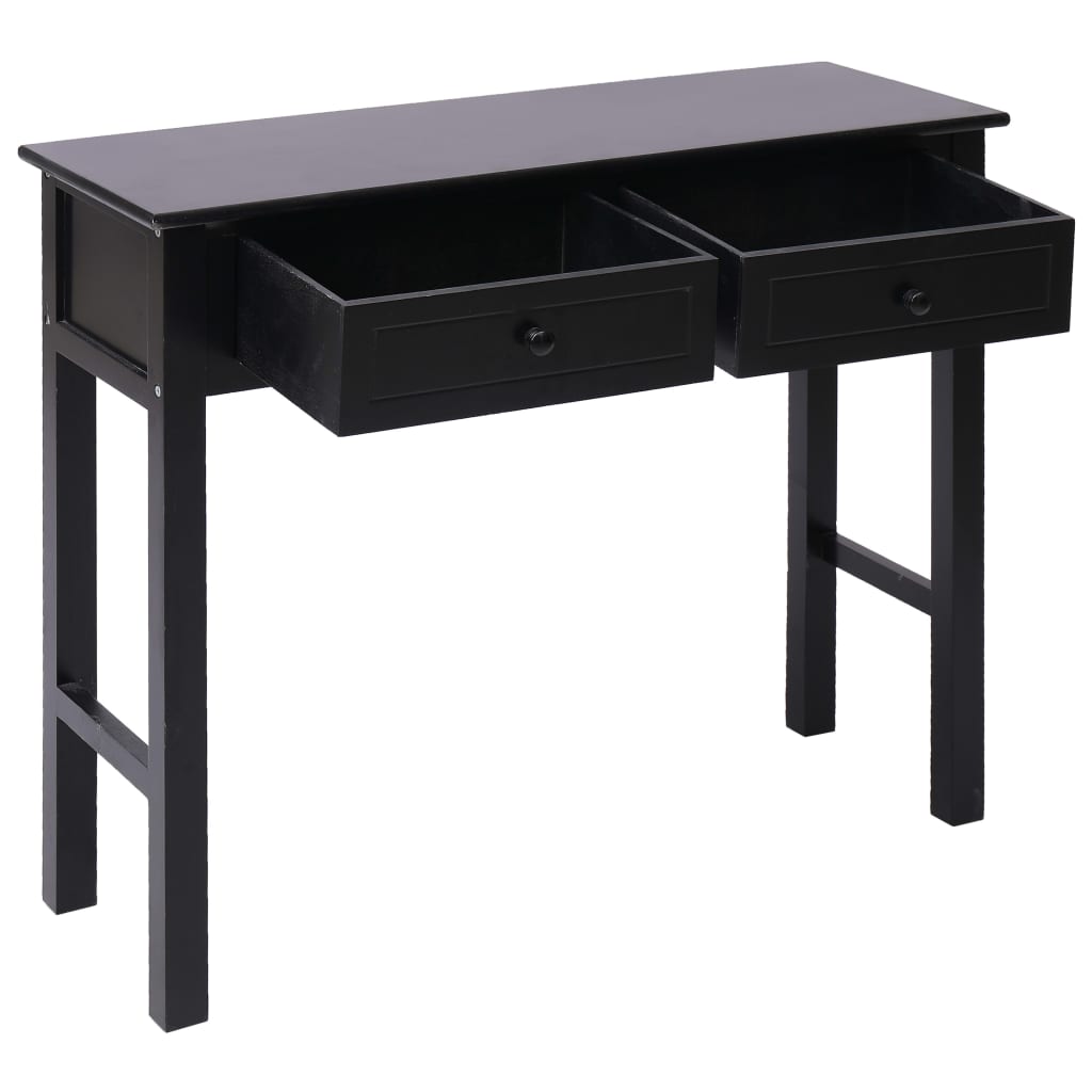 Console Table Black 90x30x77 cm Wood - Newstart Furniture