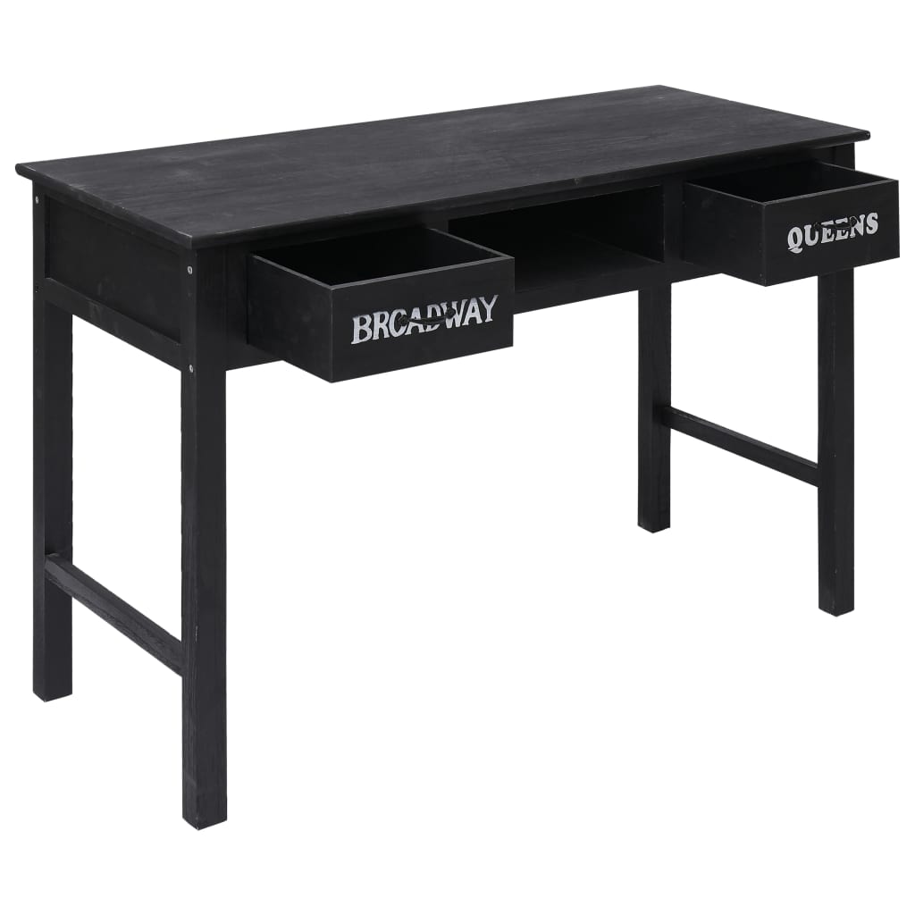 Console Table Black 110x45x76 cm Wood - Newstart Furniture