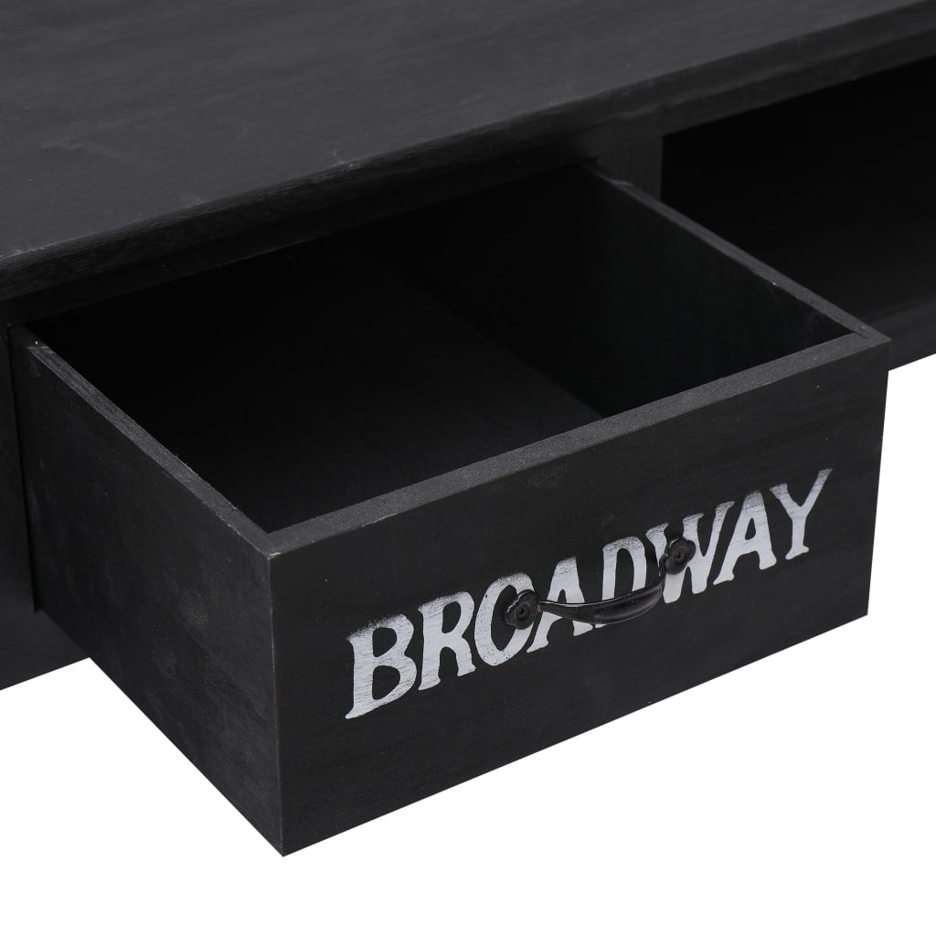 Console Table Black 110x45x76 cm Wood - Newstart Furniture