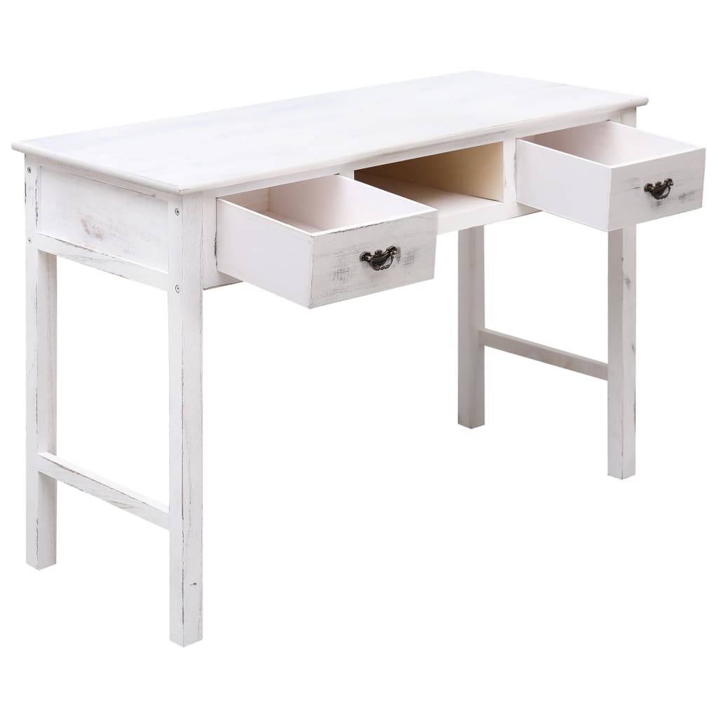 Console Table Antique White 110x45x76 cm Wood - Newstart Furniture