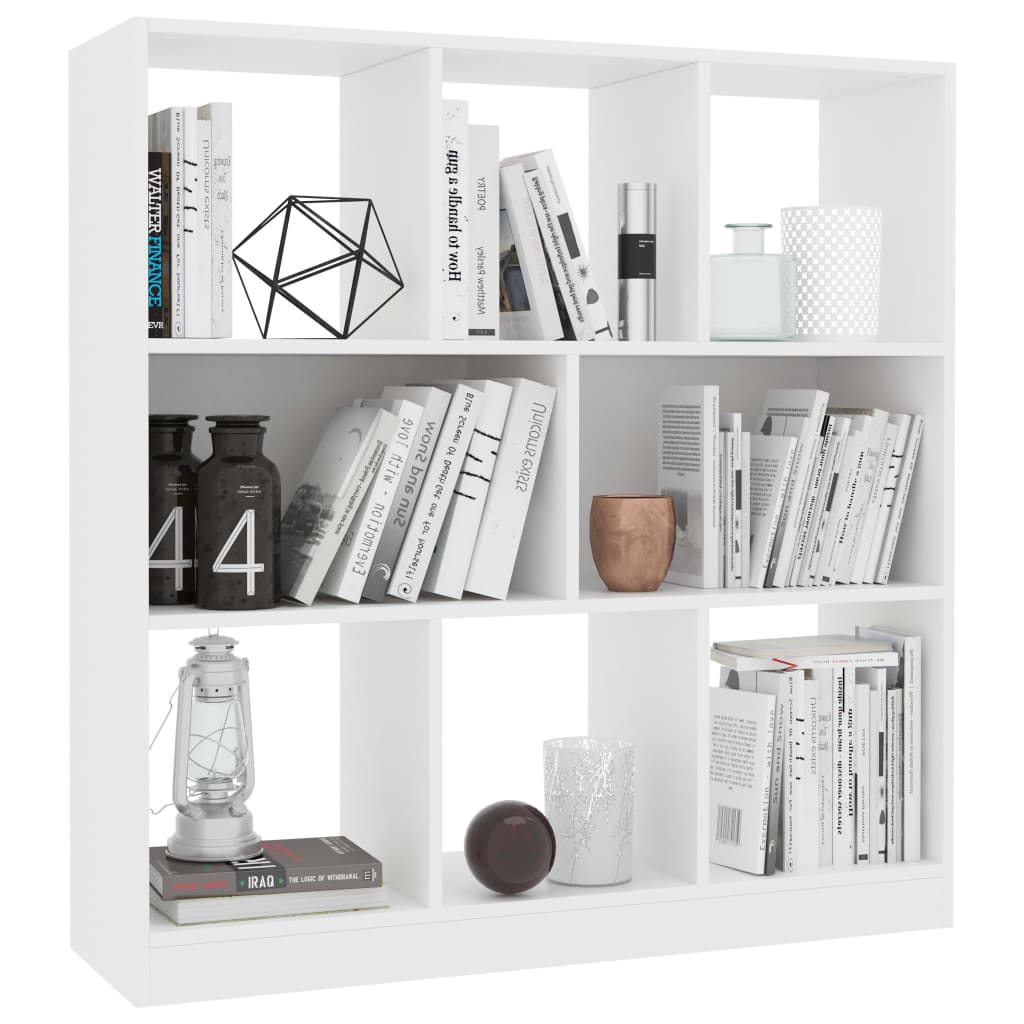 Book Cabinet White 97.5x29.5x100 cm Engineered Wood - Newstart Furniture