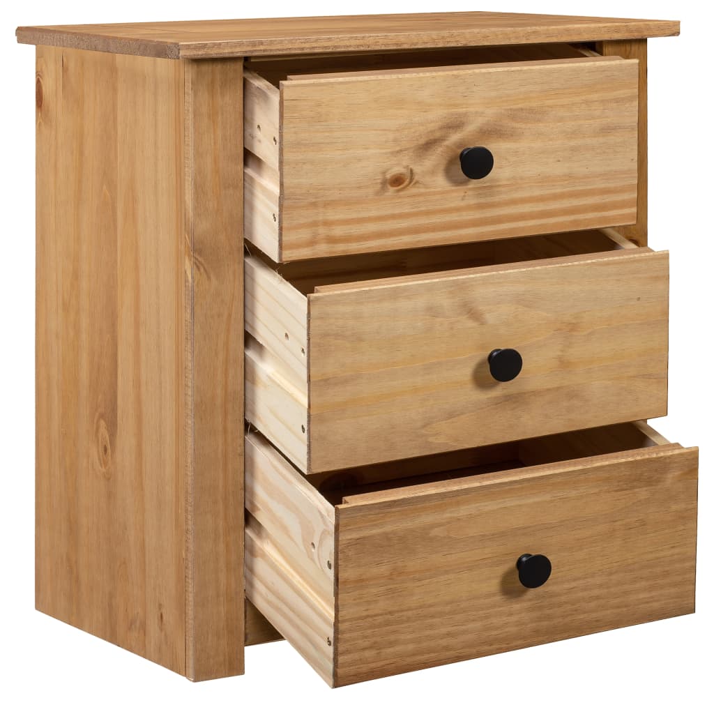 Bedside Cabinet 46x40x57 cm Pinewood Panama Range - Newstart Furniture
