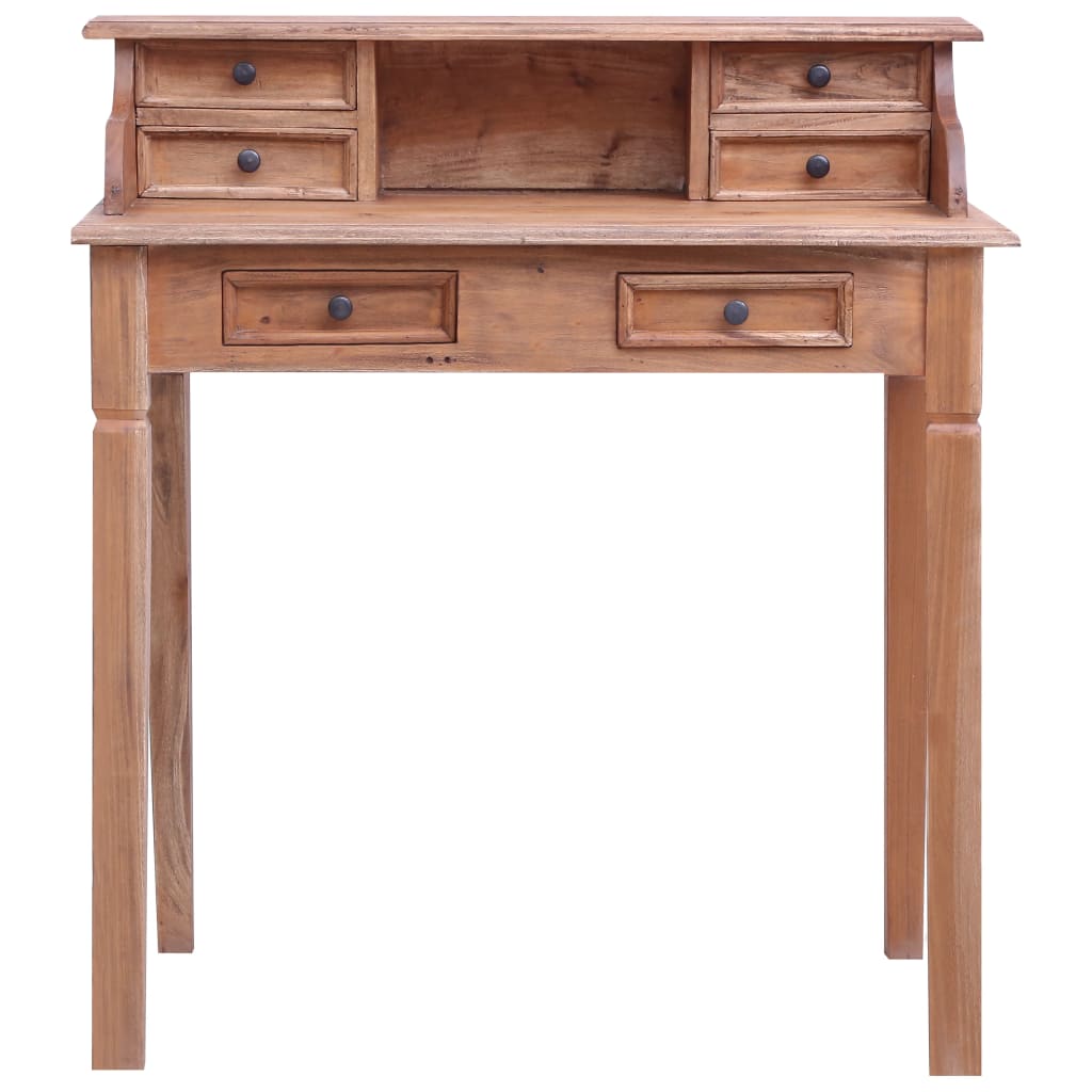 Writing Desk with Drawers 90x50x101 cm Solid Reclaimed Wood - Newstart Furniture