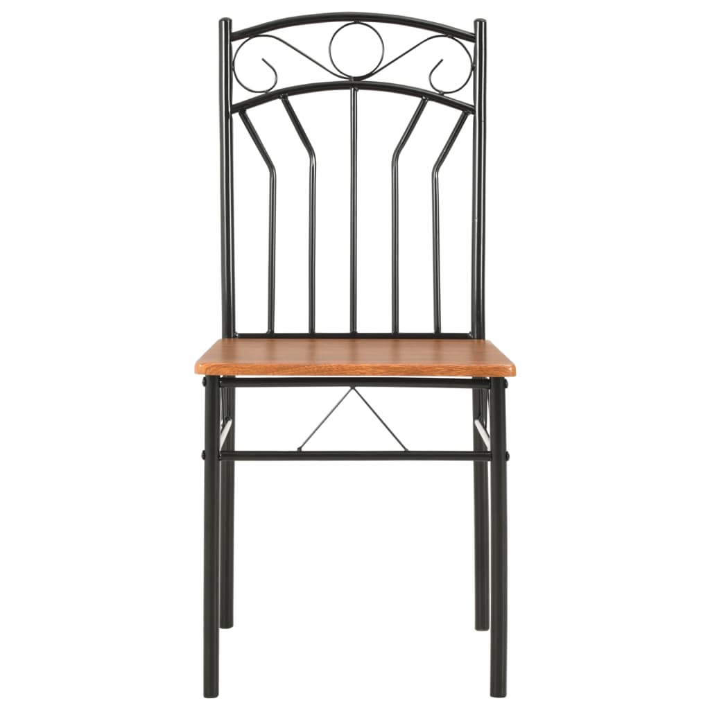 Dining Chairs 4 pcs Brown MDF - Newstart Furniture
