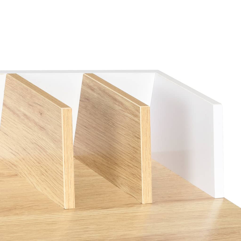 Desk White and Natural 80x50x84 cm - Newstart Furniture