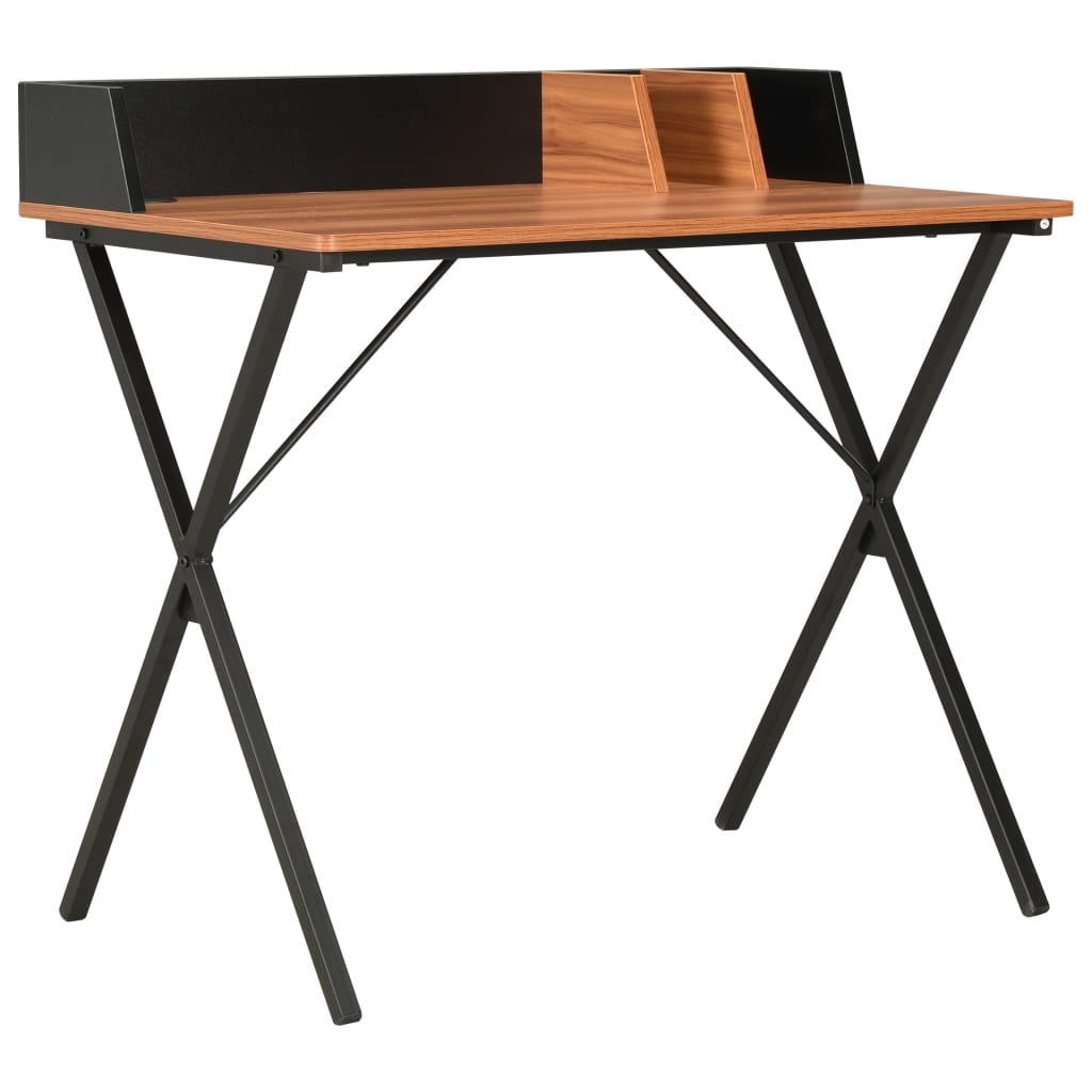 Desk Black and Brown 80x50x84 cm - Newstart Furniture
