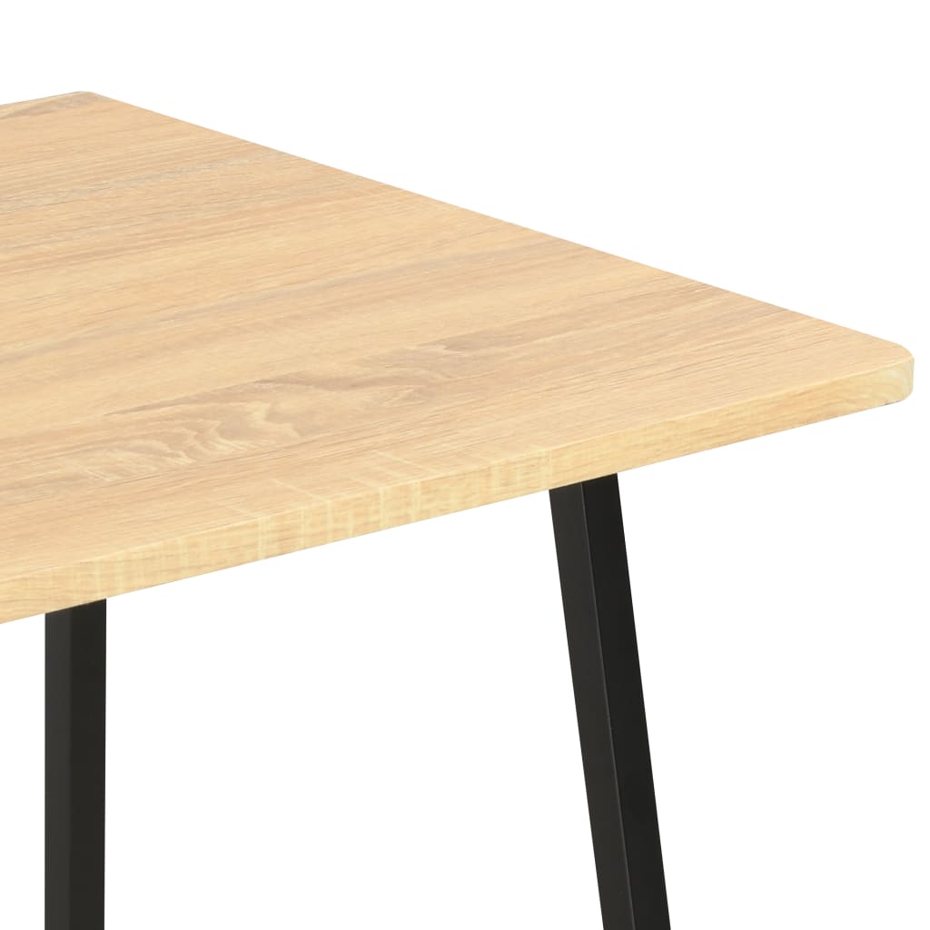 Desk with Shelving Unit Black and Oak 102x50x117 cm - Newstart Furniture
