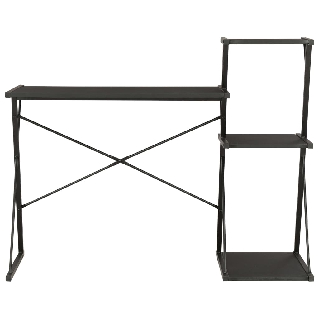 Desk with Shelf Black 116x50x93 cm - Newstart Furniture