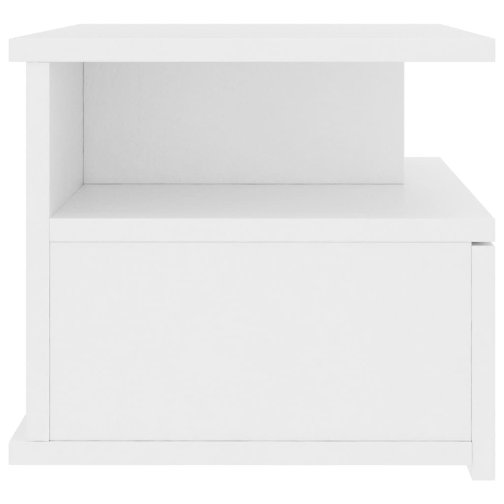 Floating Nightstands 2 pcs White 40x31x27 cm Engineered Wood - Newstart Furniture