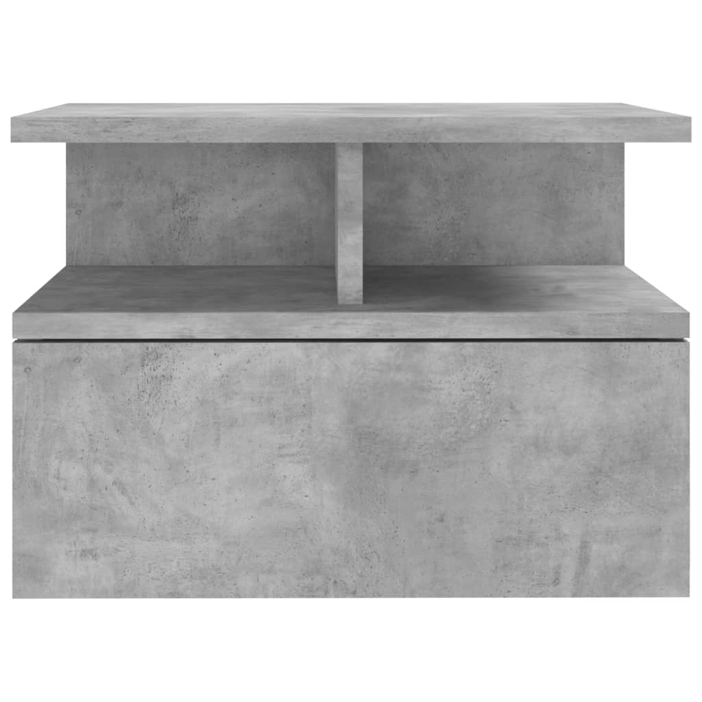 Floating Nightstands 2 pcs Concrete Grey 40x31x27 cm Engineered Wood - Newstart Furniture