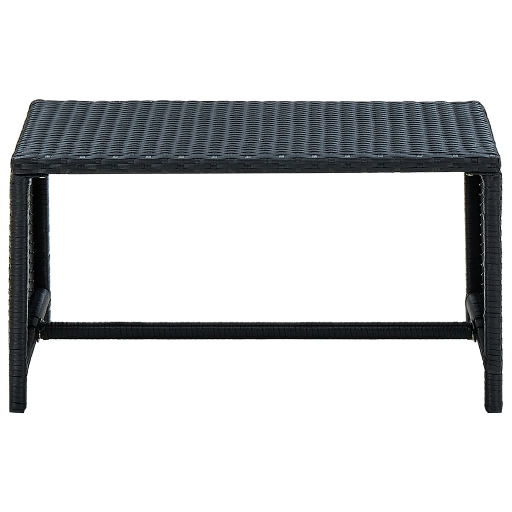 Coffee Table Black 70x40x38 cm Poly Rattan - Newstart Furniture