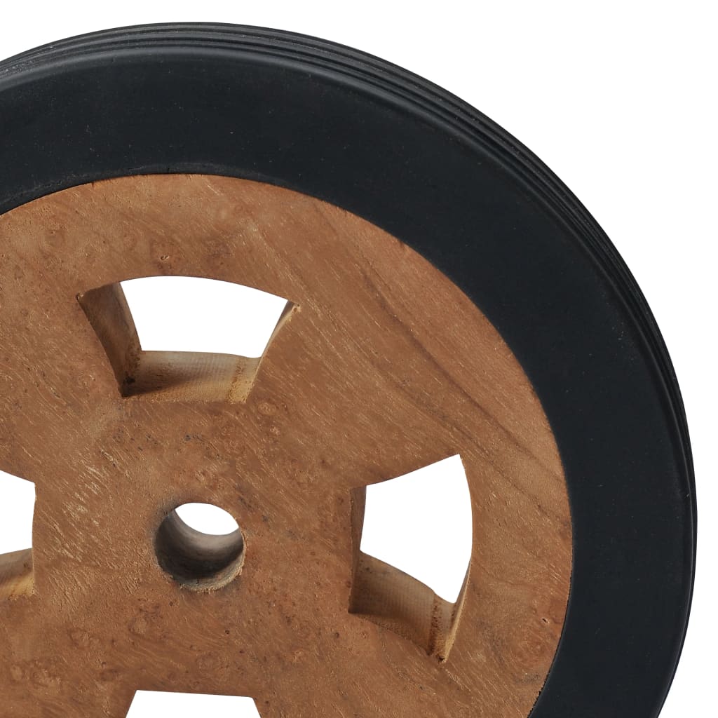 Sunlounger Spare Wheels 2 pcs Solid Teak Wood - Newstart Furniture