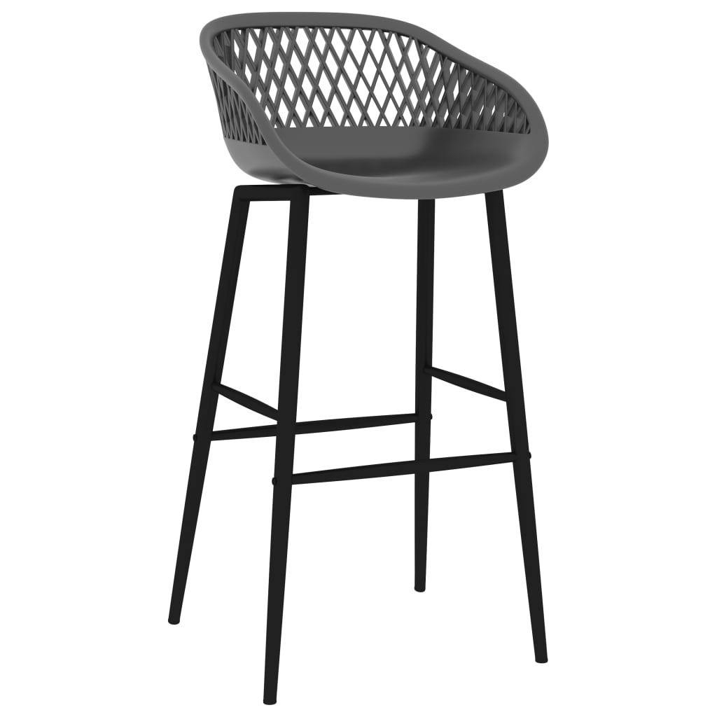 Bar Chairs 4 pcs Grey - Newstart Furniture