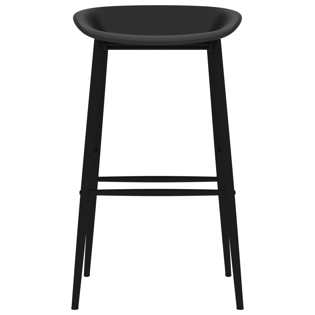 Bar Chairs 4 pcs Black - Newstart Furniture