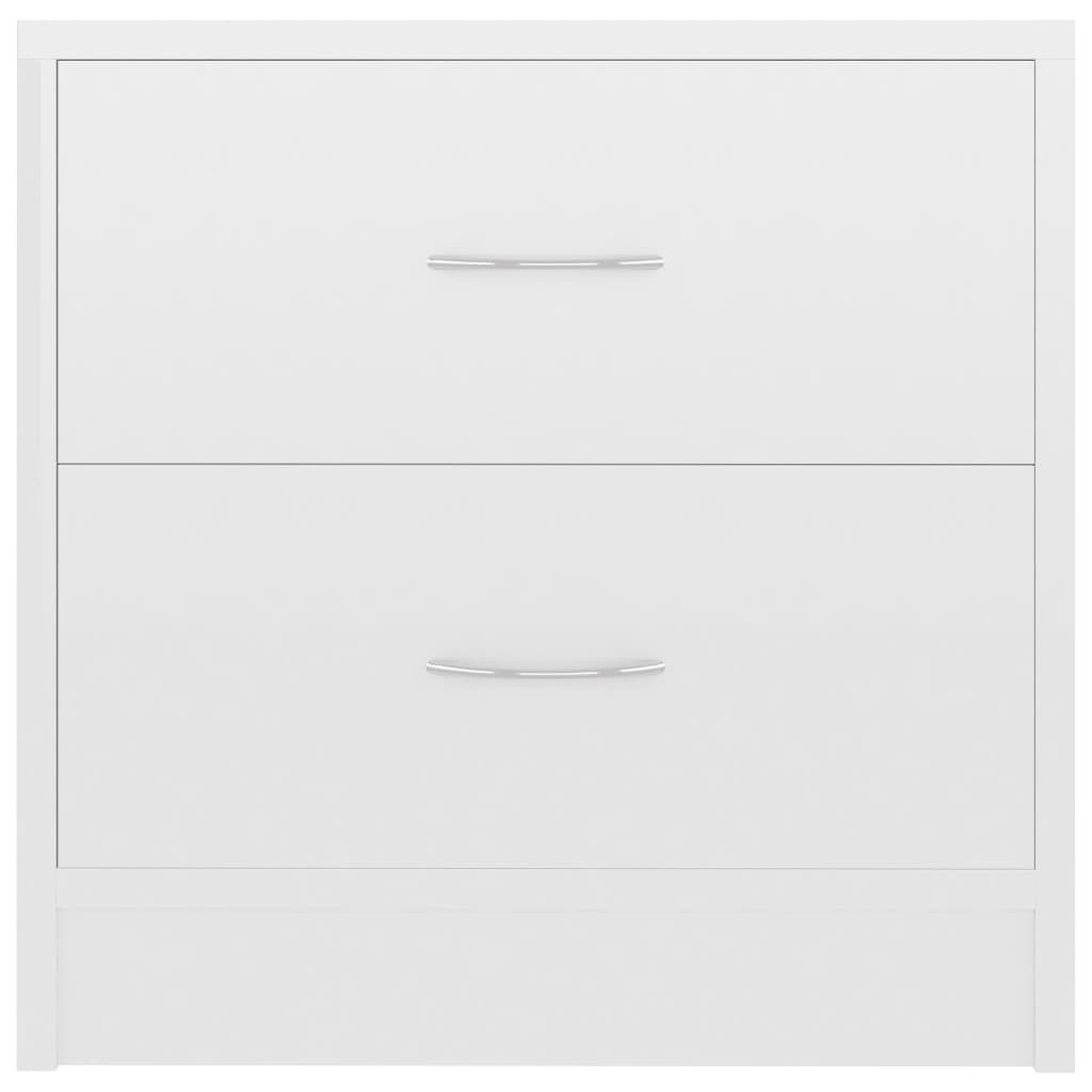 Bedside Cabinet High Gloss White 40x30x40 cm Engineered Wood - Newstart Furniture
