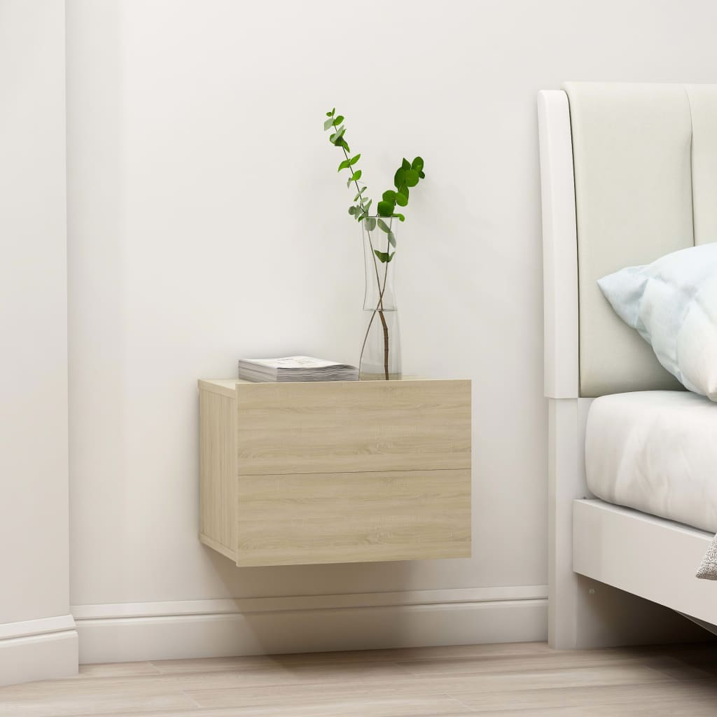 Bedside Cabinets 2 pcs Sonoma Oak 40x30x30 cm Engineered Wood - Newstart Furniture