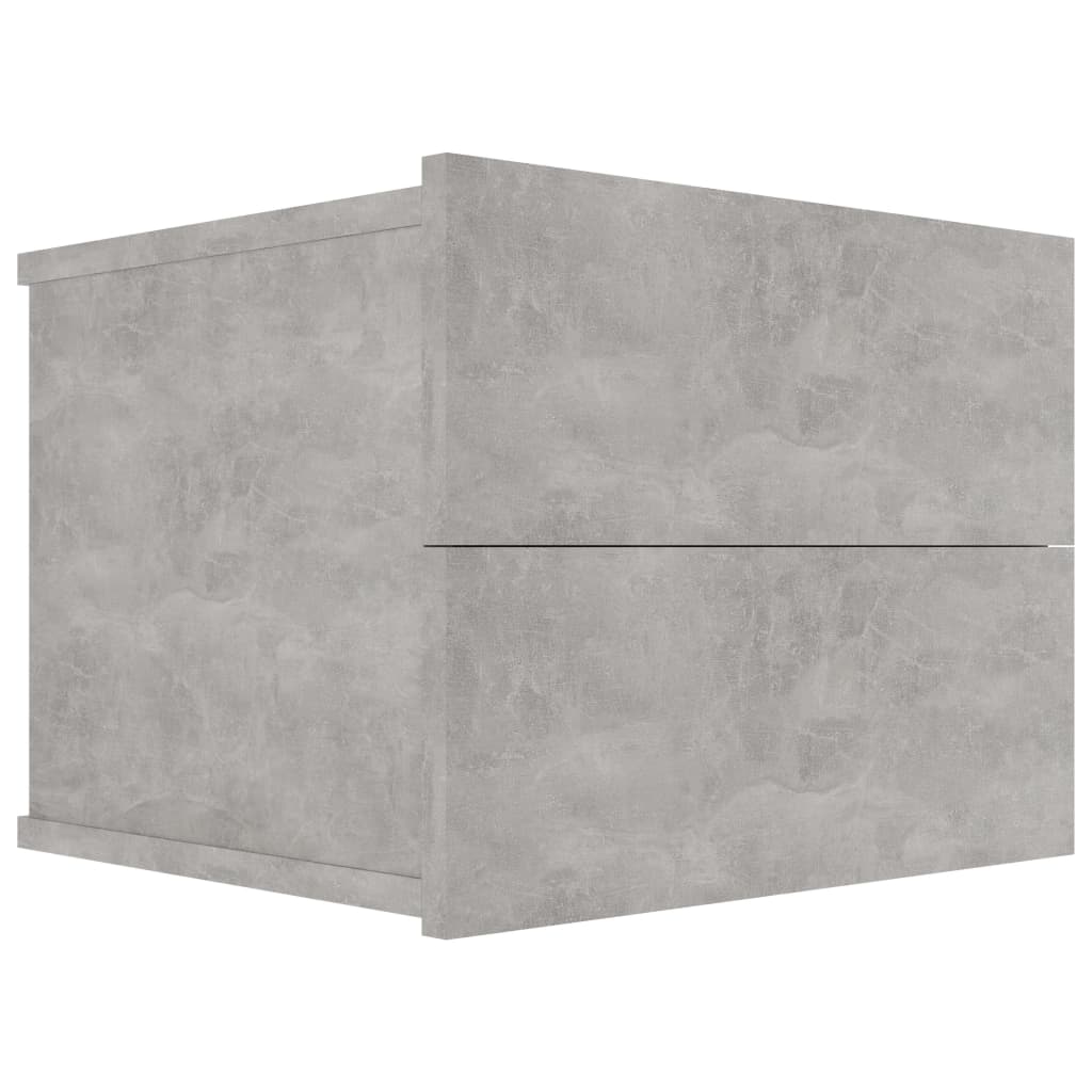 Bedside Cabinet Concrete Grey 40x30x30 cm Engineered Wood - Newstart Furniture