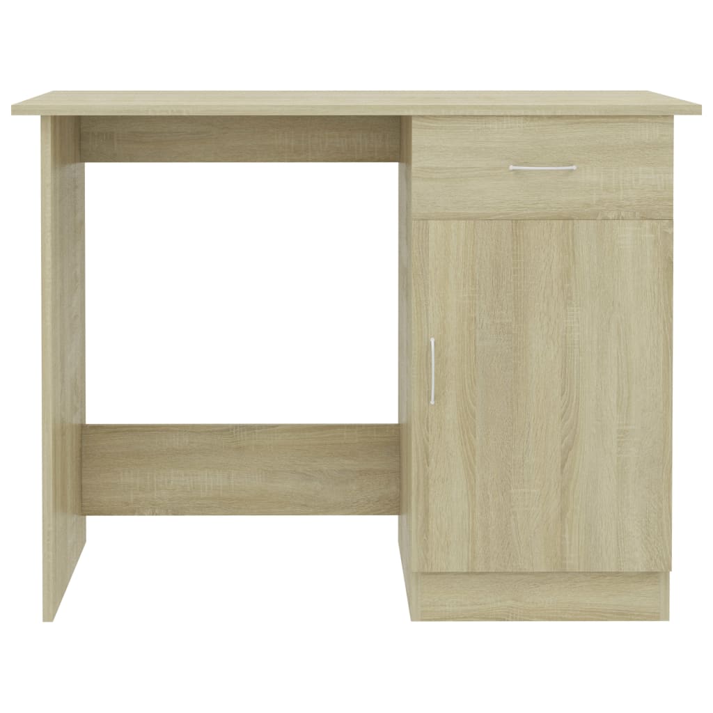 Desk Sonoma Oak 100x50x76 cm Engineered Wood - Newstart Furniture