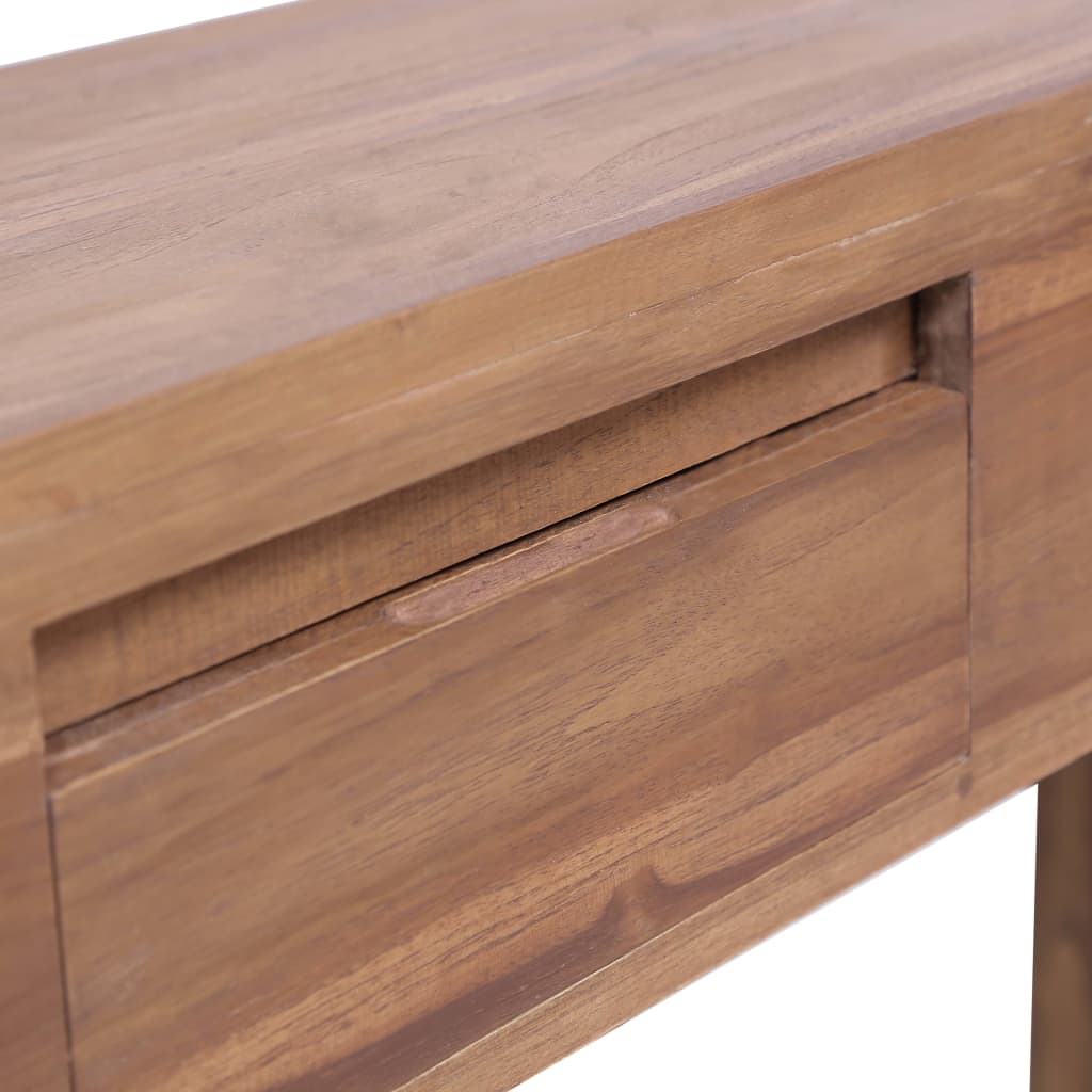 Console Table 145x30x80 cm Solid Teak Wood - Newstart Furniture