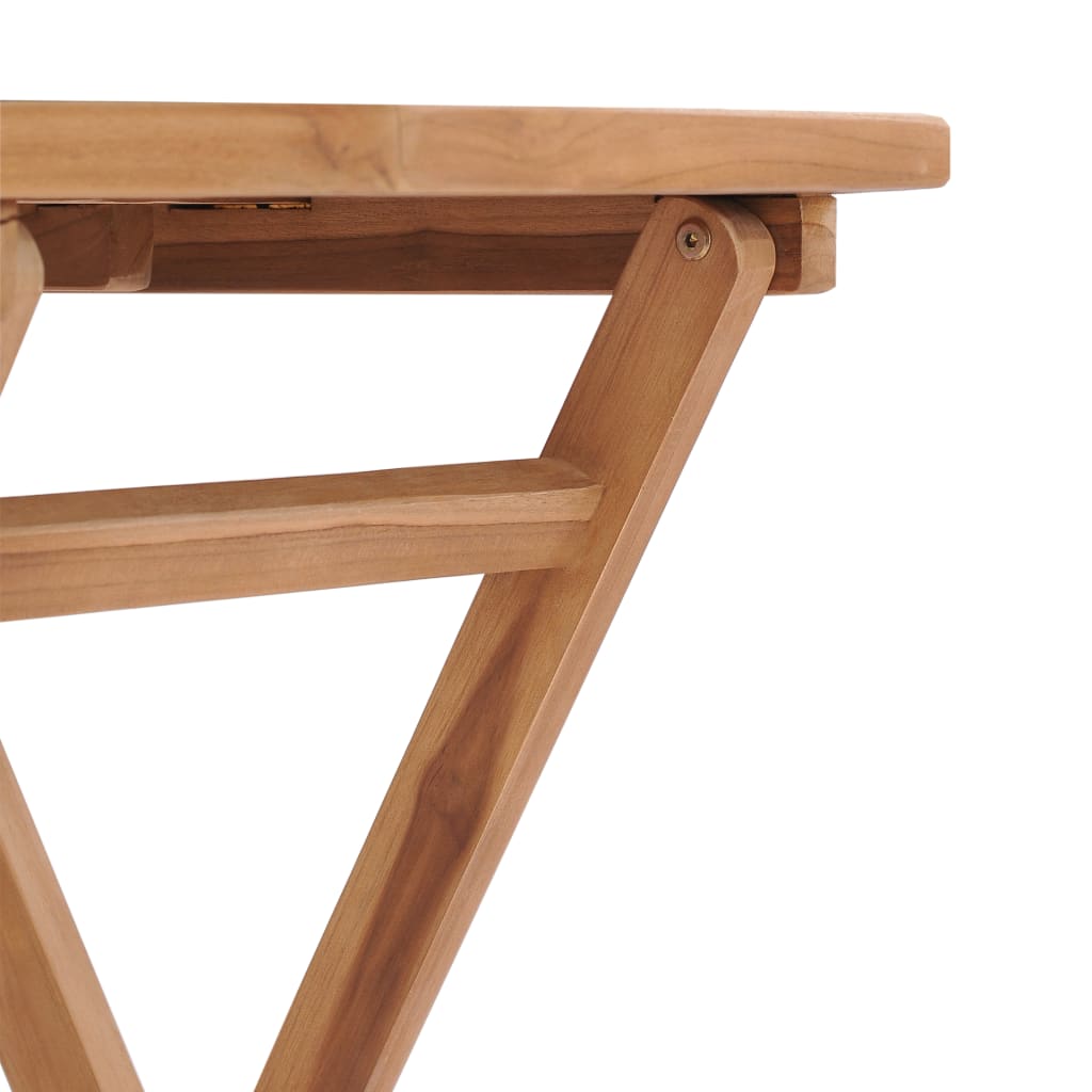 Folding Garden Table 60x60x75 cm Solid Teak Wood - Newstart Furniture