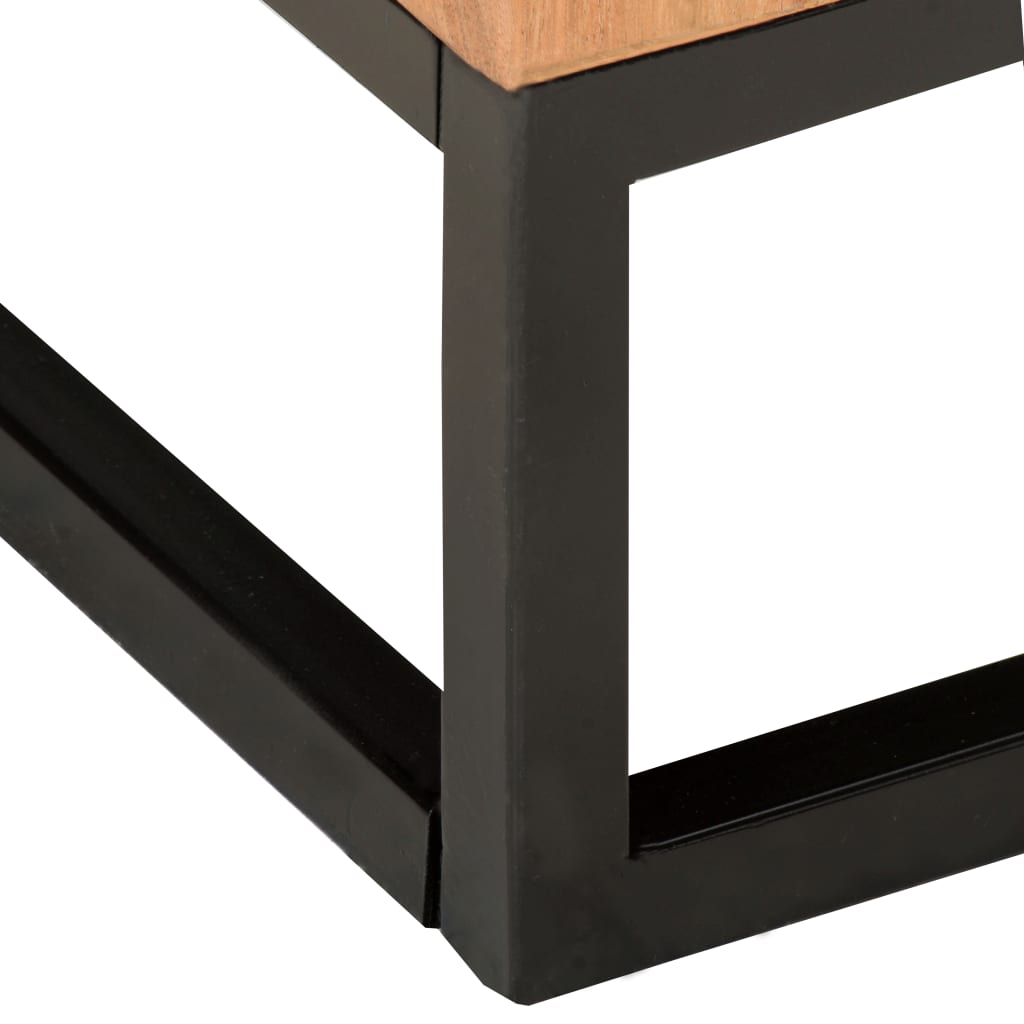 Side Tables 2 pcs Solid Acacia Wood - Newstart Furniture