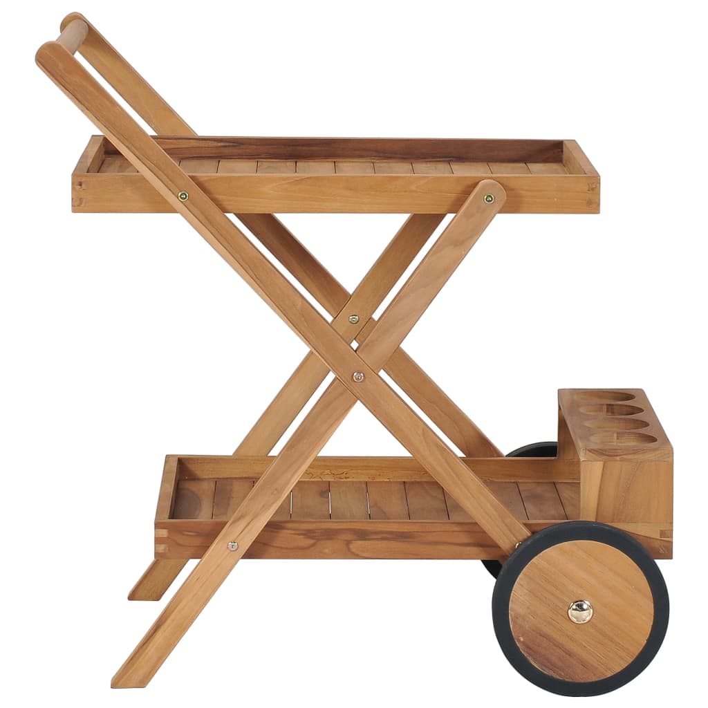 Tea Trolley Solid Teak Wood - Newstart Furniture