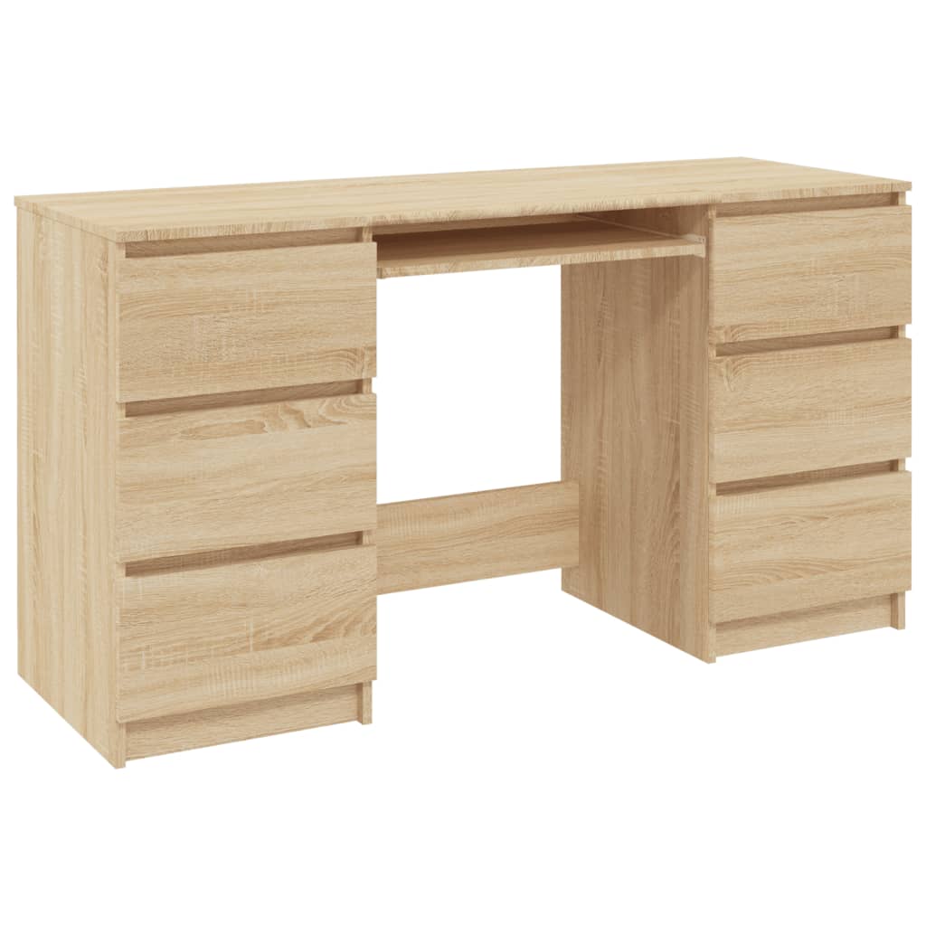 Writing Desk Sonoma Oak 140x50x77 cm Engineered Wood - Newstart Furniture