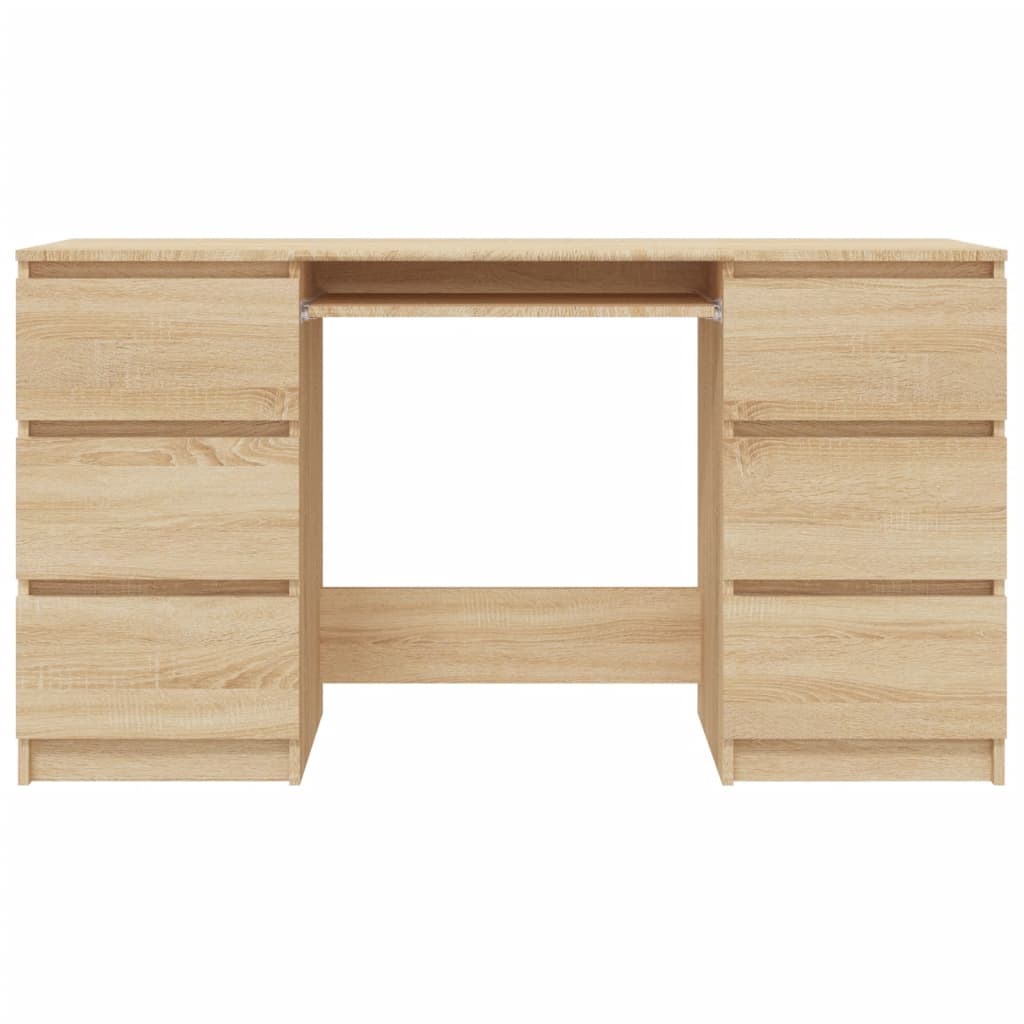 Writing Desk Sonoma Oak 140x50x77 cm Engineered Wood - Newstart Furniture