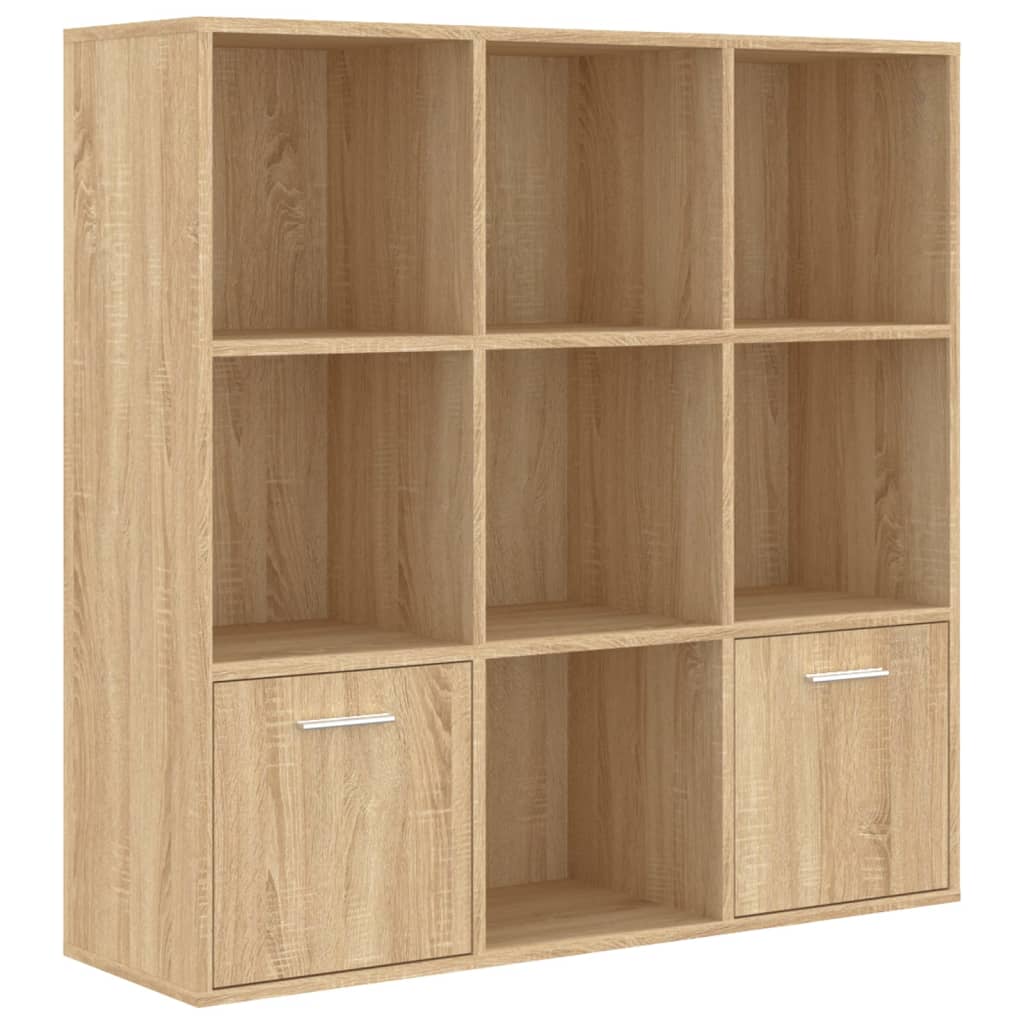 Book Cabinet Sonoma Oak 98x30x98 cm Engineered Wood - Newstart Furniture