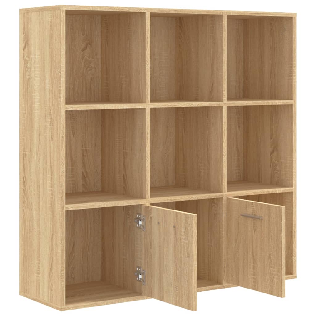 Book Cabinet Sonoma Oak 98x30x98 cm Engineered Wood - Newstart Furniture