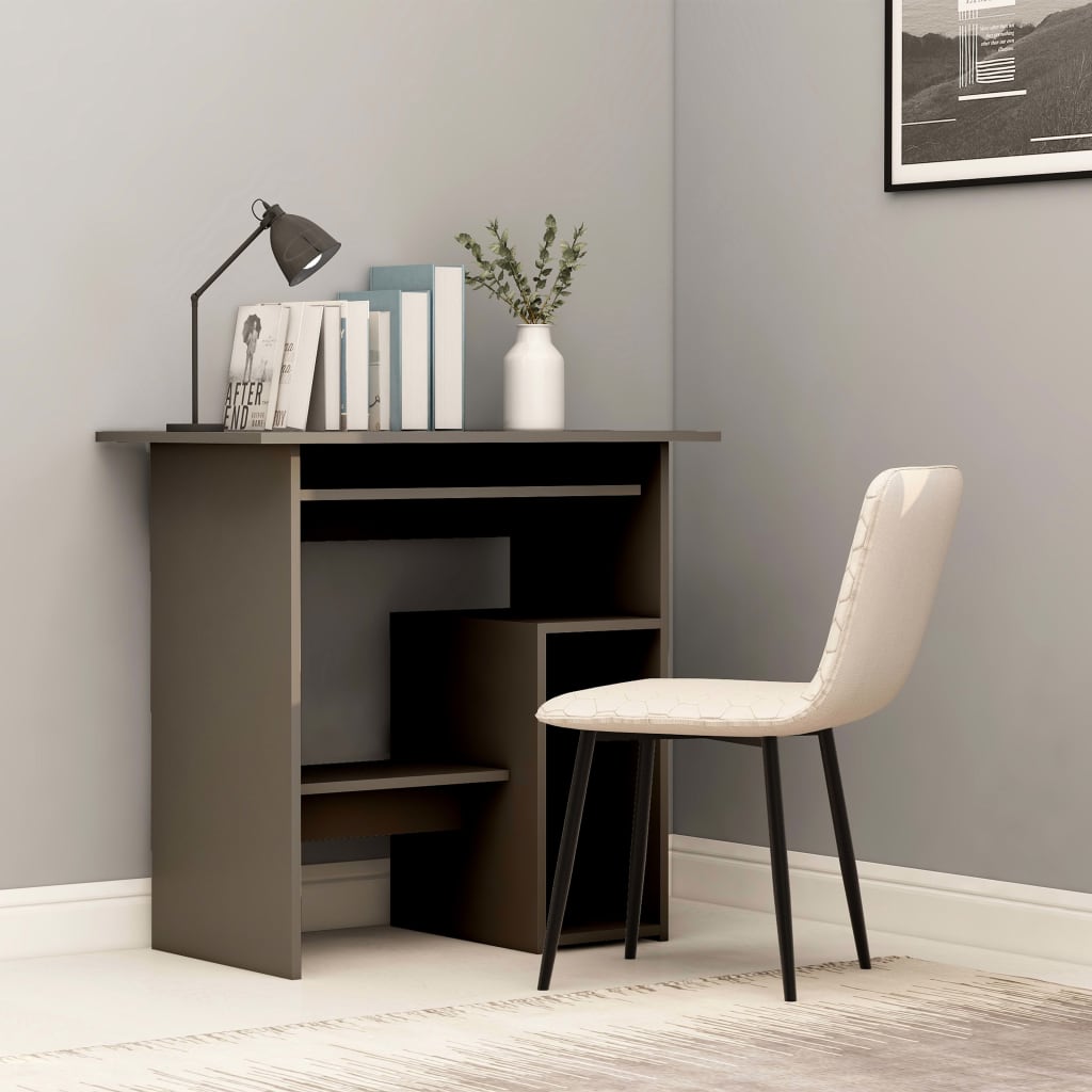 Desk Grey 80x45x74 cm Engineered Wood - Newstart Furniture