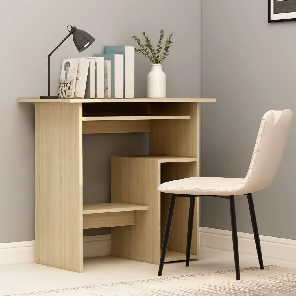 Desk Sonoma Oak 80x45x74 cm Engineered Wood - Newstart Furniture