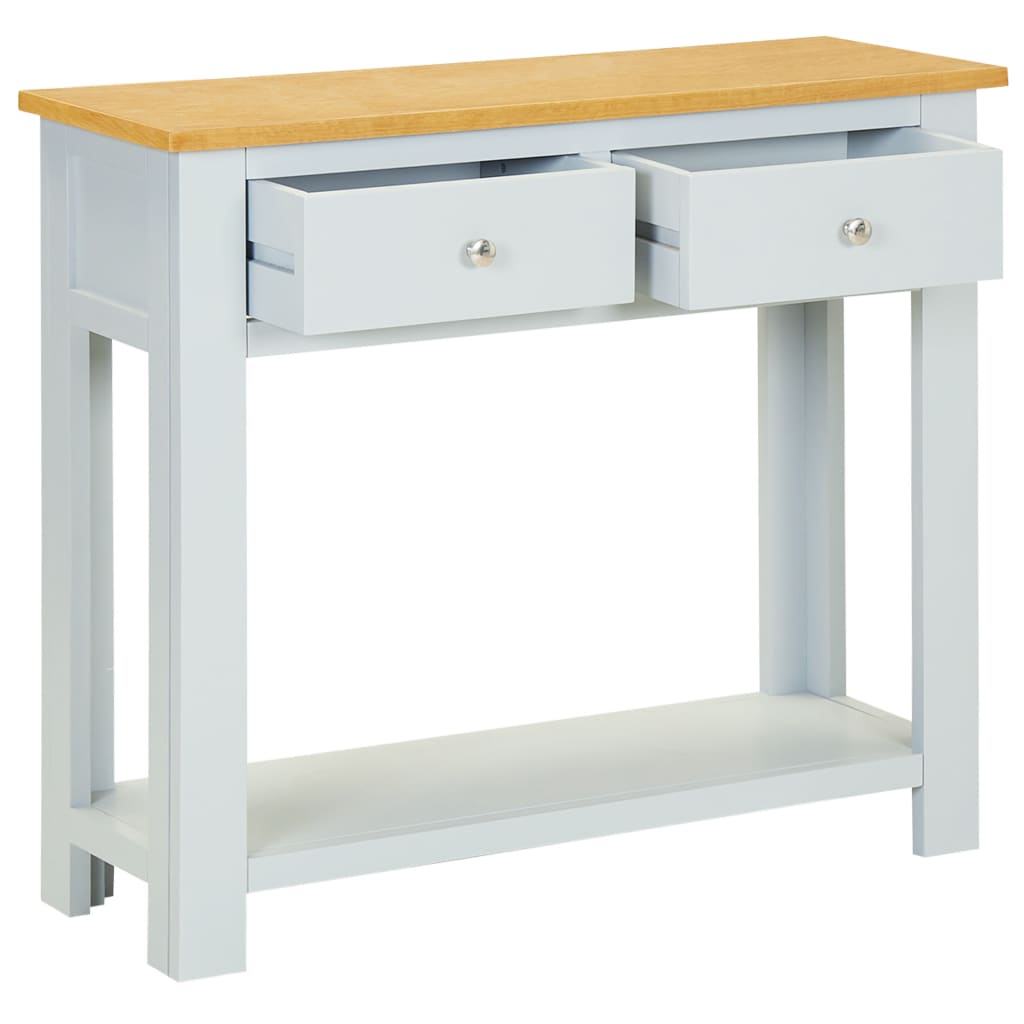 Console Table 83x30x73 cm Solid Oak Wood - Newstart Furniture