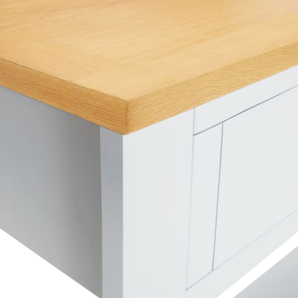 Console Table 83x30x73 cm Solid Oak Wood - Newstart Furniture