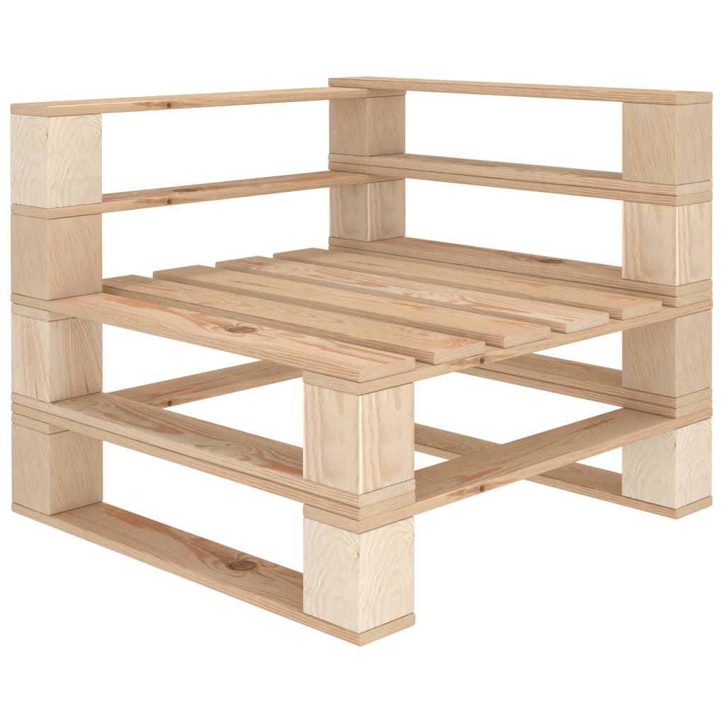 Garden Pallet Sofa 2-Seater Wood - Newstart Furniture