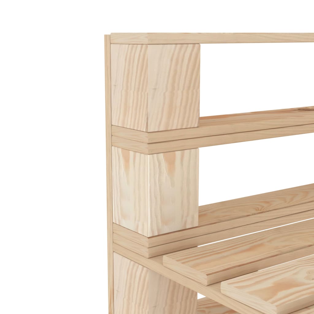 Garden Pallet Sofa 3-Seater Wood - Newstart Furniture