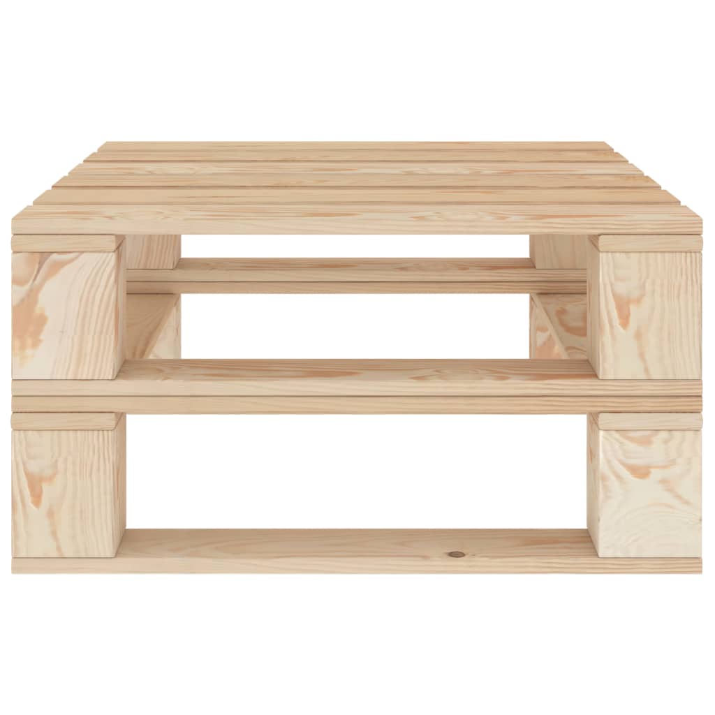 6 Piece Garden Lounge Set Pallets Wood - Newstart Furniture