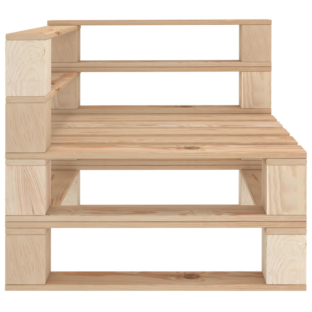 6 Piece Garden Lounge Set Pallets Wood - Newstart Furniture