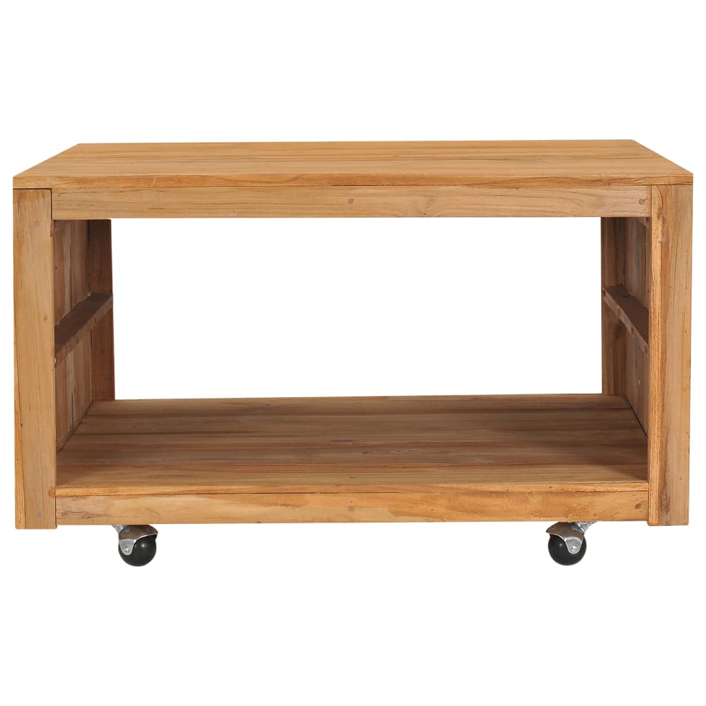 Coffee Table 80x80x40 cm Solid Teak Wood - Newstart Furniture