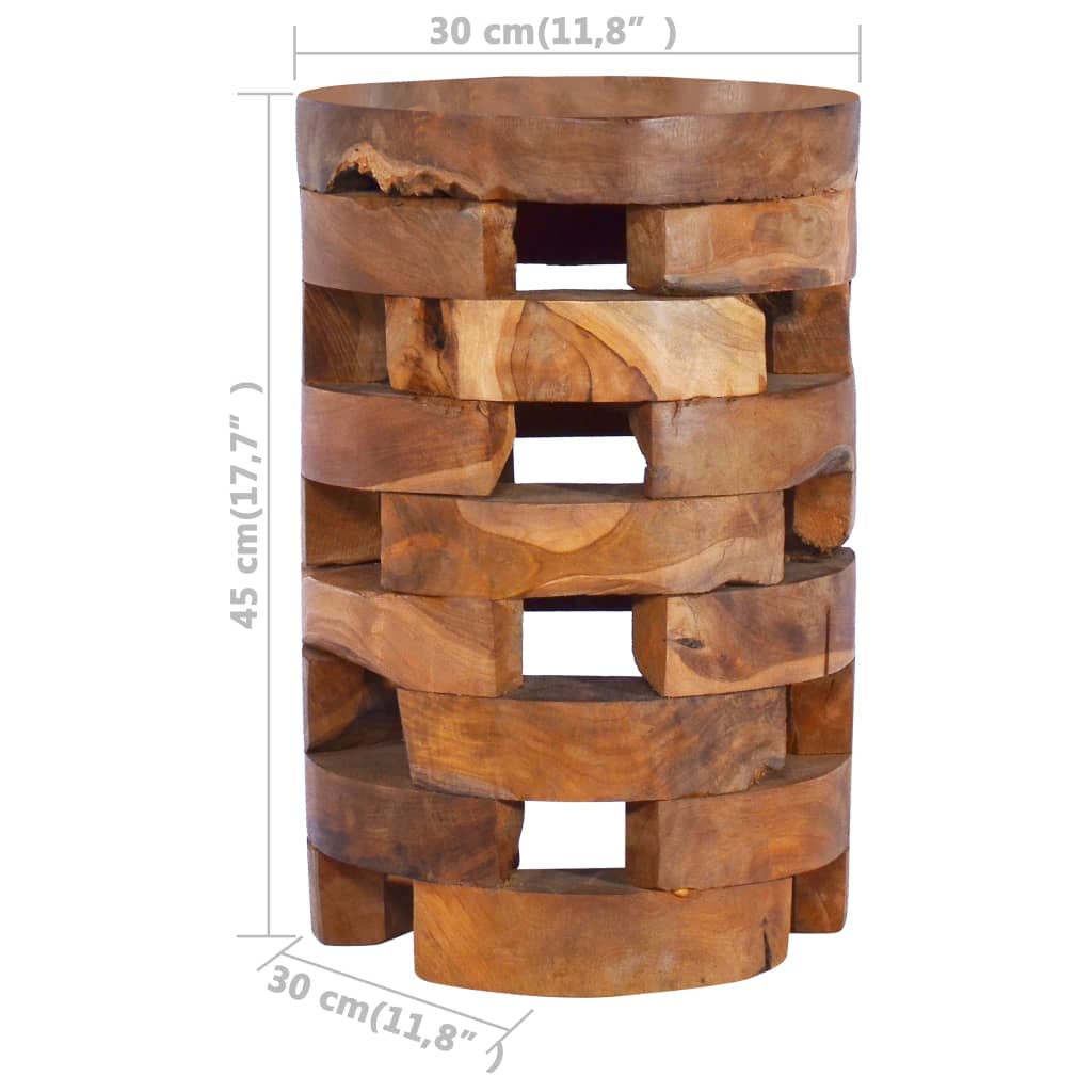 Beside Cabinet 30x30x45 cm Solid Teak Wood - Newstart Furniture