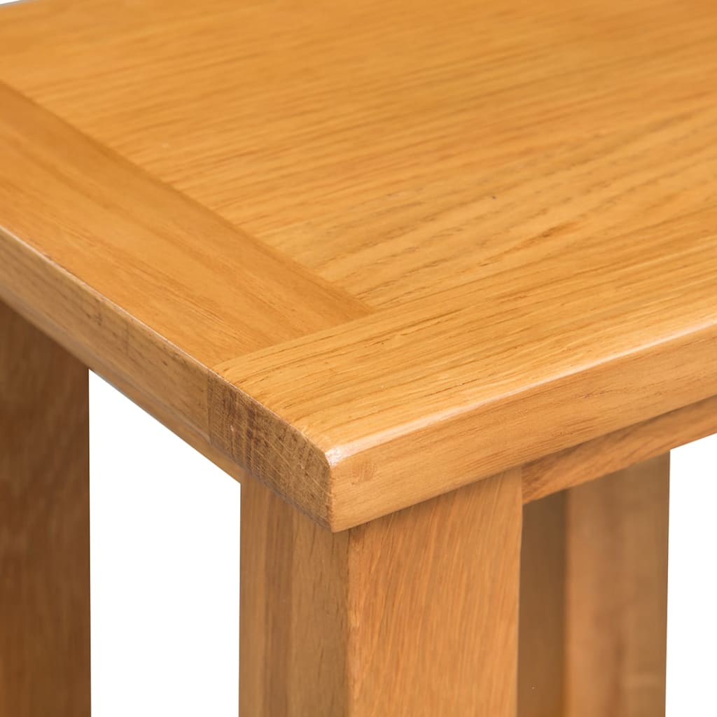 End Tables 2 pcs 27x24x37 cm Solid Oak Wood - Newstart Furniture