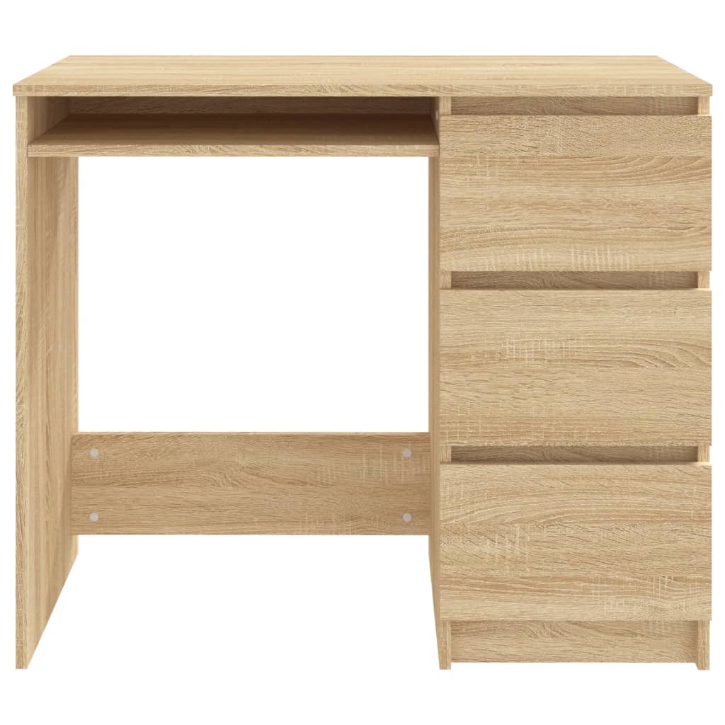 Desk Sonoma Oak 90x45x76 cm Engineered Wood